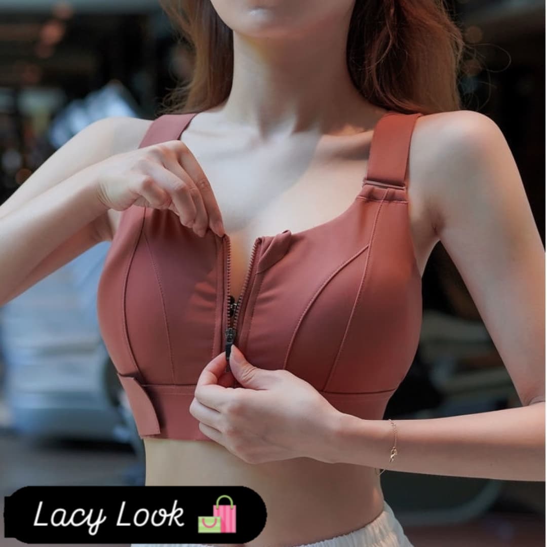 Premium Zip-Up Sports Bra ā Comfortable & Stylish Fit