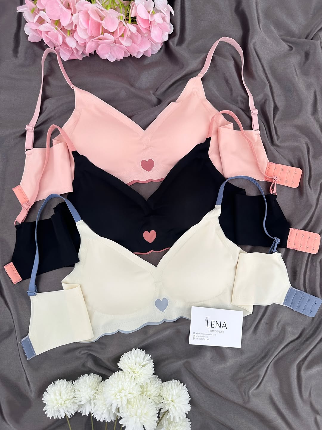 LENA Soft Pink Underwire Bra - Elegant Comfort for Every Tone