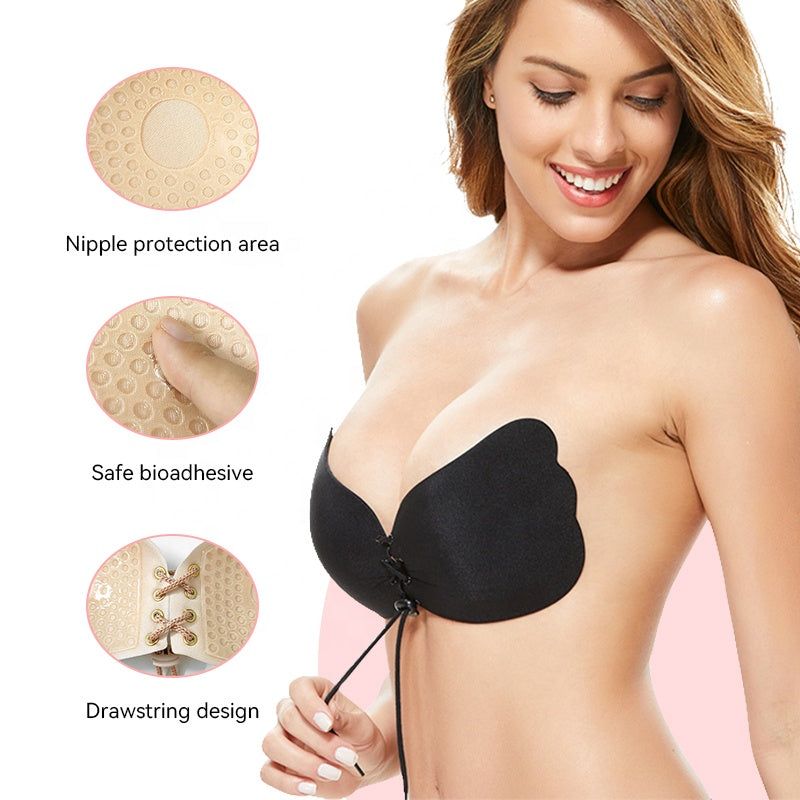 Ultra Invisible Silicone Bra – Strapless Push-Up Magic
Stick-On Lift Bra for Backless & Bridal Outfits dancing Invisible Backless Bra – Natural Shape & Secure GripSeamless Adhesive Cups – Perfect Cleavage Boost
Black Nude Silicone Push-Up Stickers – Re