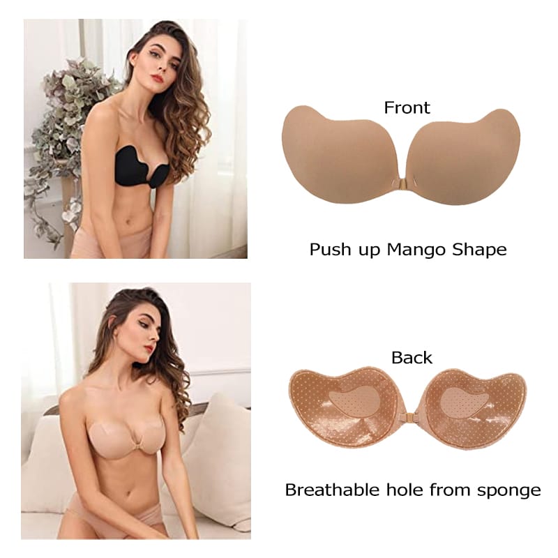 Invisible Adhesive Bra – Stick On, Backless & Strapless Support
Nude and blackSilicone Invisible Bra Push Up Stick-On Cup
 Reusable Adhesive Bra for Backless & Low-Cut Dresses
Seamless Invisible Lift Bra – Skin-Friendly Silicone