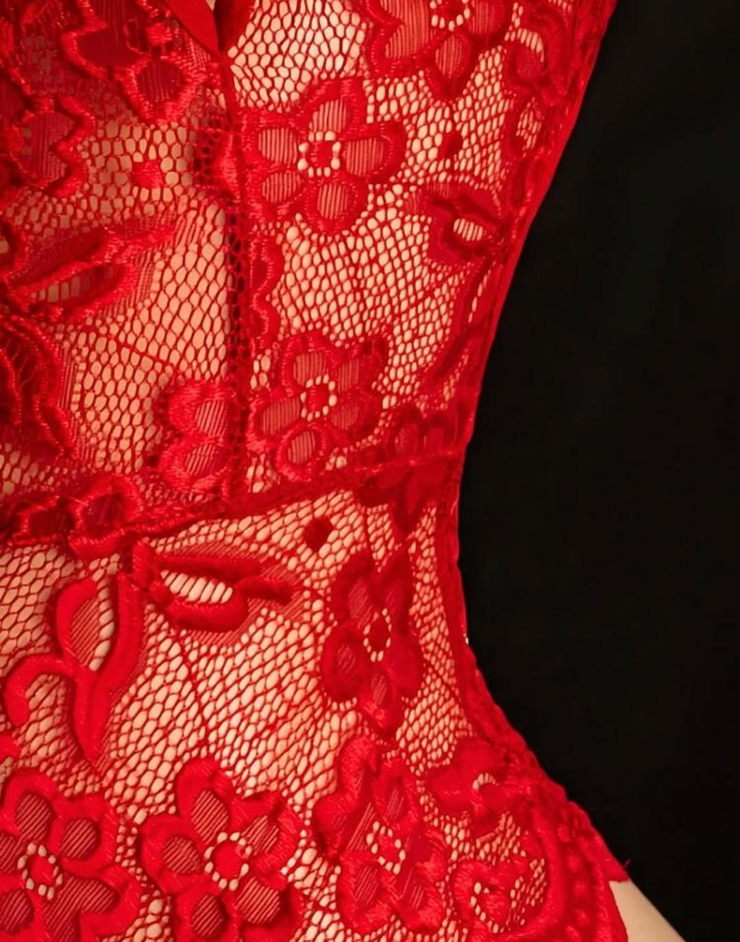 Women's Sexy Lingerie, Open Crotch Hollowed Out Sexy Bodysuit, Going Out