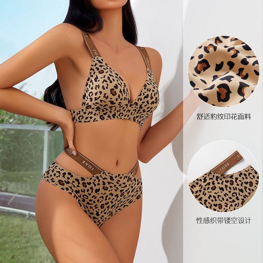 Wild Love Leopard Print Lingerie Set