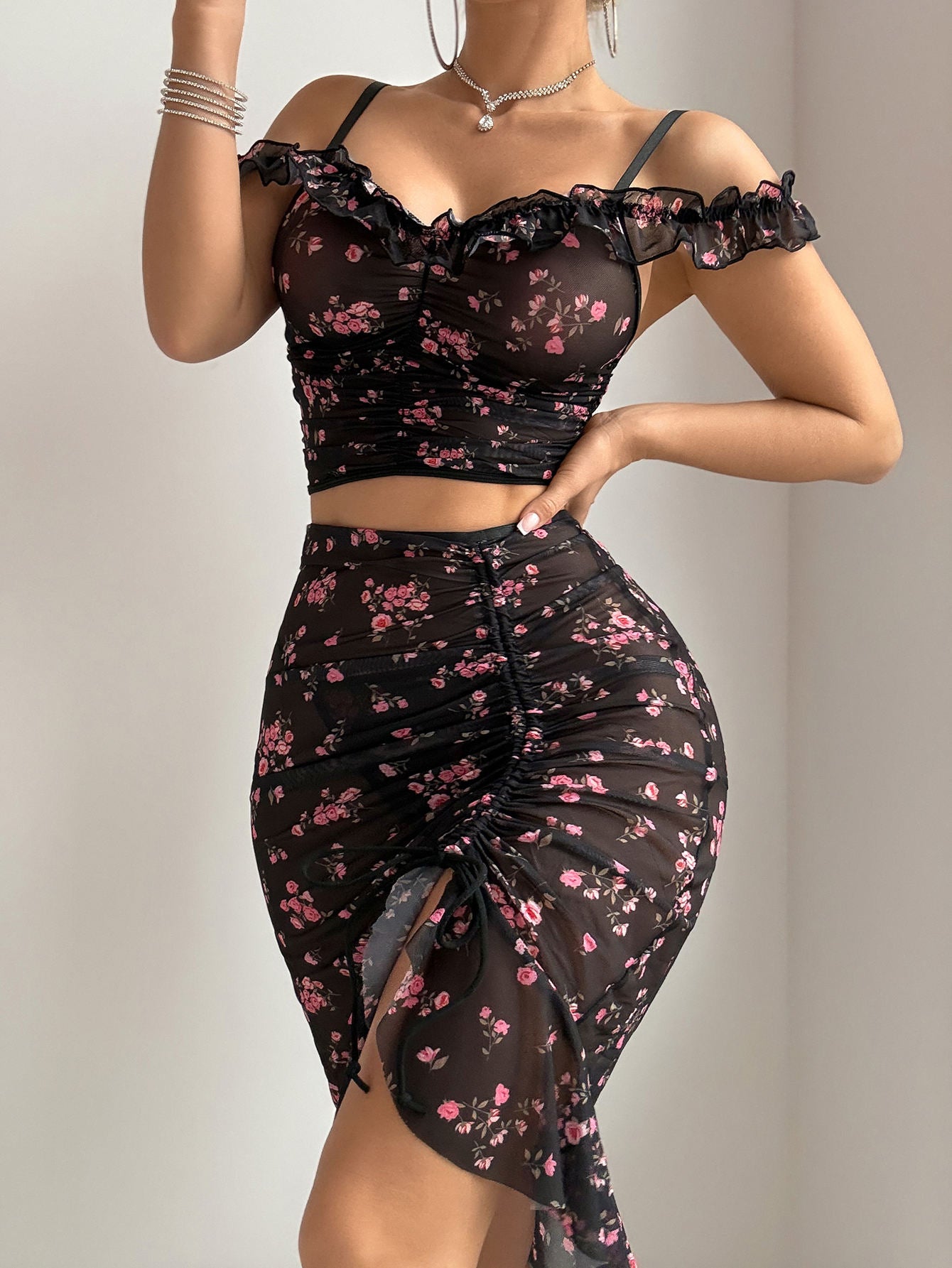 ✨ Midnight Elegance Night Dress