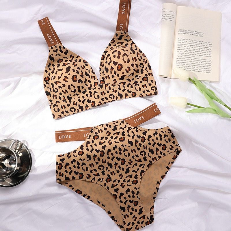 Wild Love Leopard Print Lingerie Set