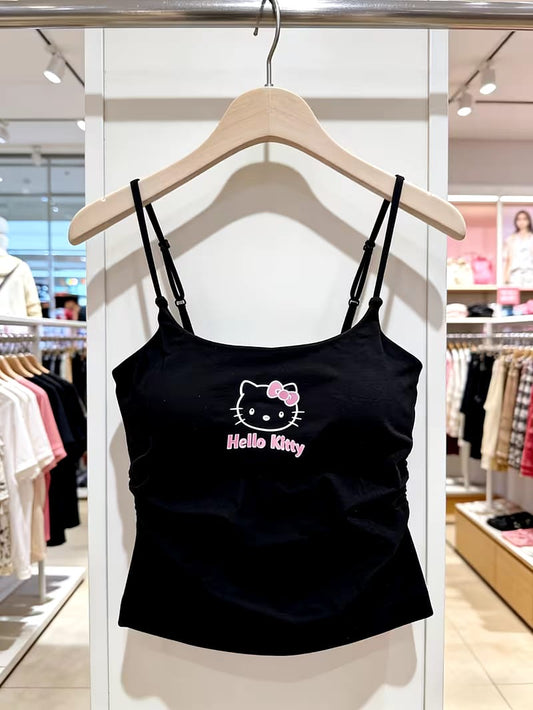 Hello Kitty Cute Cartoon Graphic Oversized Top for Women