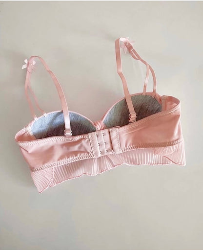 Elegant Pleated Lingerie Set – Soft, Comfortable & Feminine