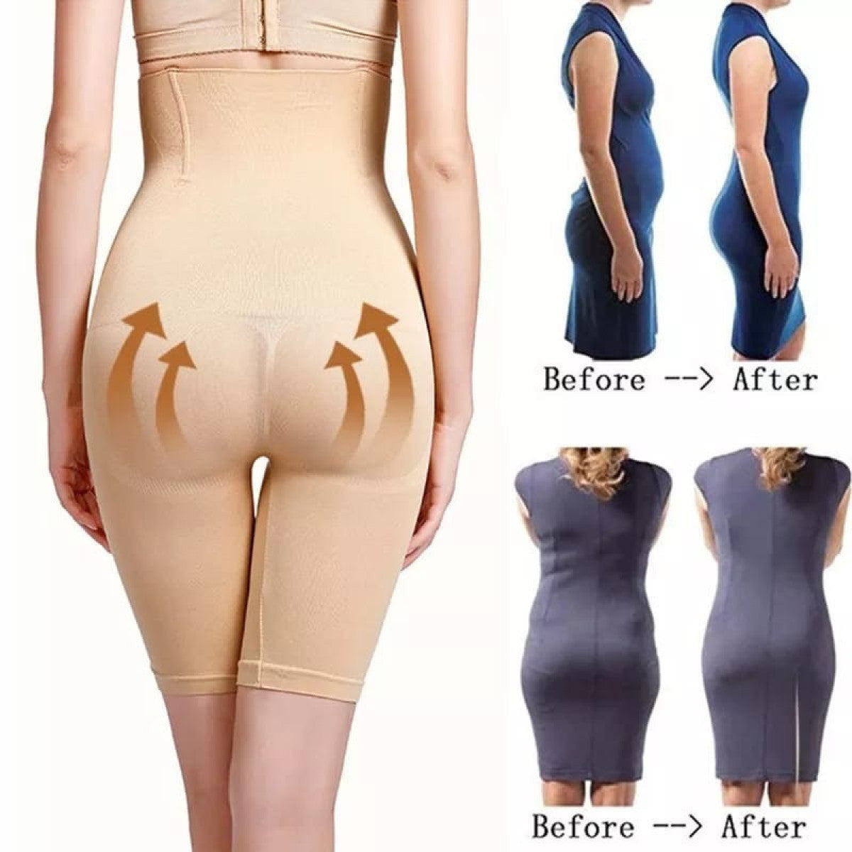 High Waist Body Shaper Slimming Panty – Instant Tummy Control & Waist Trainer