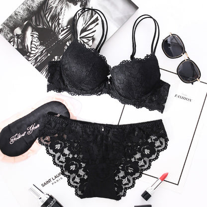 Premium Lace Padded Bra Panty Set – Soft & Stylish