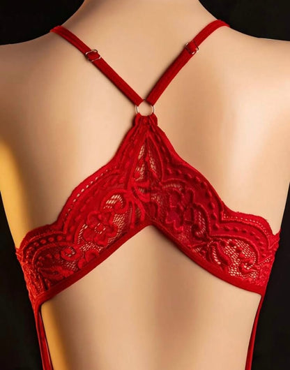 Women's Sexy Lingerie, Open Crotch Hollowed Out Sexy Bodysuit, Going Out
